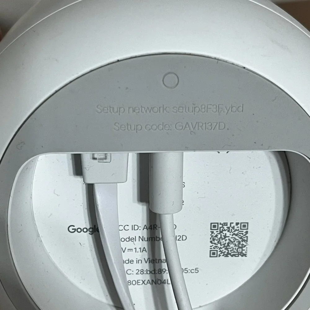 Google H2D Nest Wifi‎ Router and Point Untested Cords Included